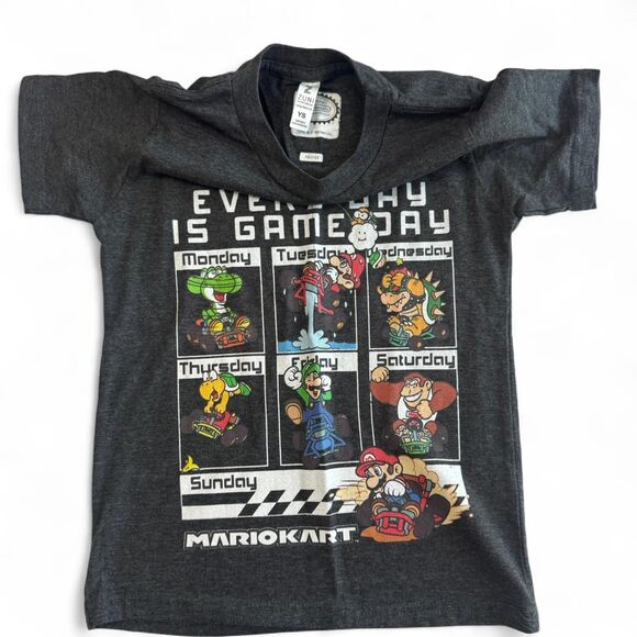 Youth Size 6 Mario Kart T-Shirt Bundle – Set of 4 Graphic Tees - Picture 3 of 6
